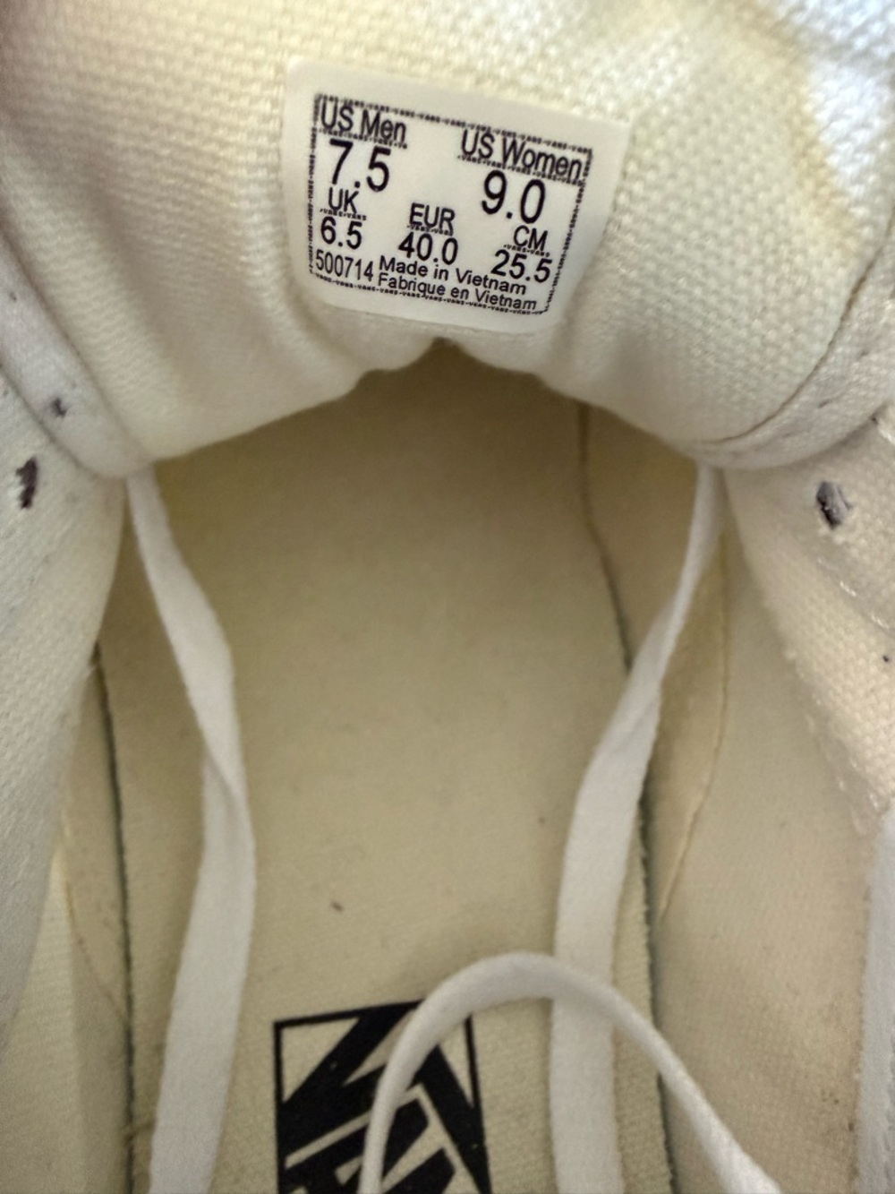 Vans Women's Pastel Rainbow Low-Top Sneakers - White Trim - Picture 2 of 2